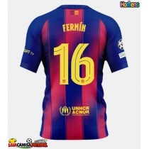 Camisa de Futebol Barcelona Fermin Lopez #16 Equipamento Principal 2025-26 Manga Curta